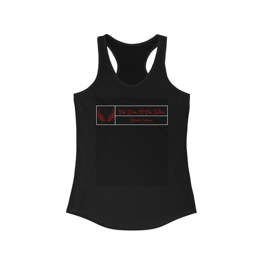 Red logo Women's Ideal Racerback Tank