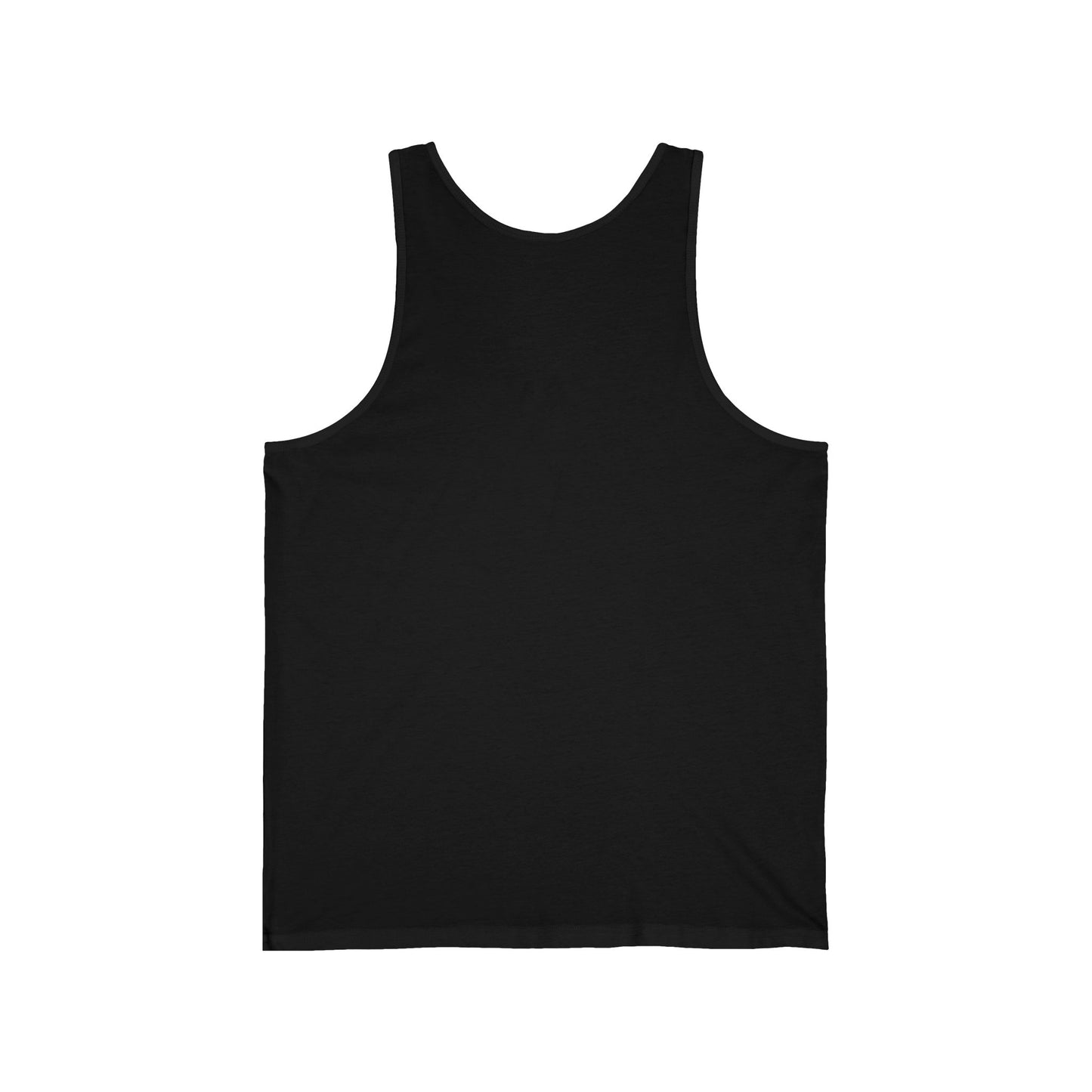 White logo Unisex Jersey Tank